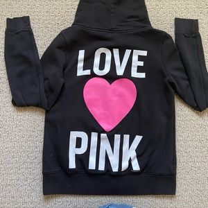 Victoria’s Secret love pink zip hoodie (sz M)